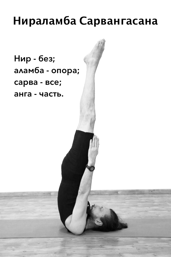 Нираламба Сарвангасана